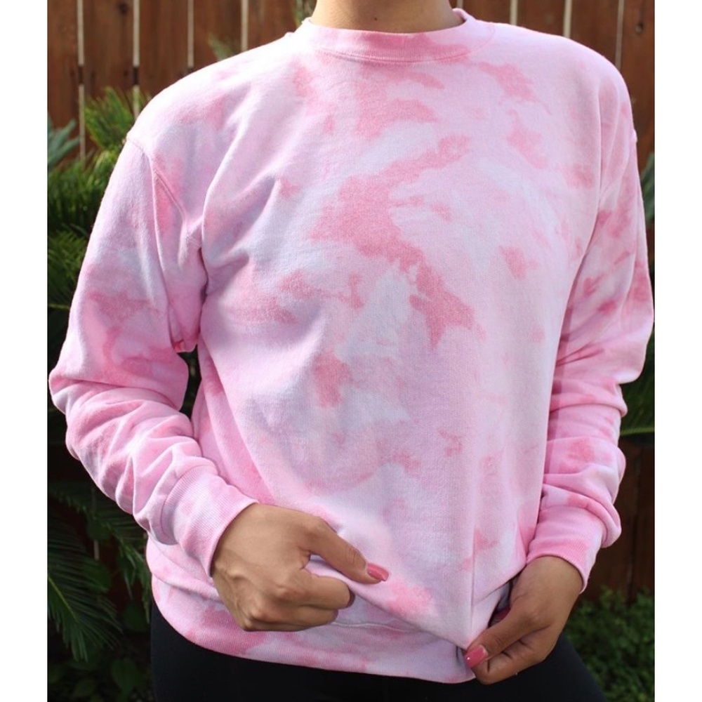 Pink Tie Dye Sweatshirt